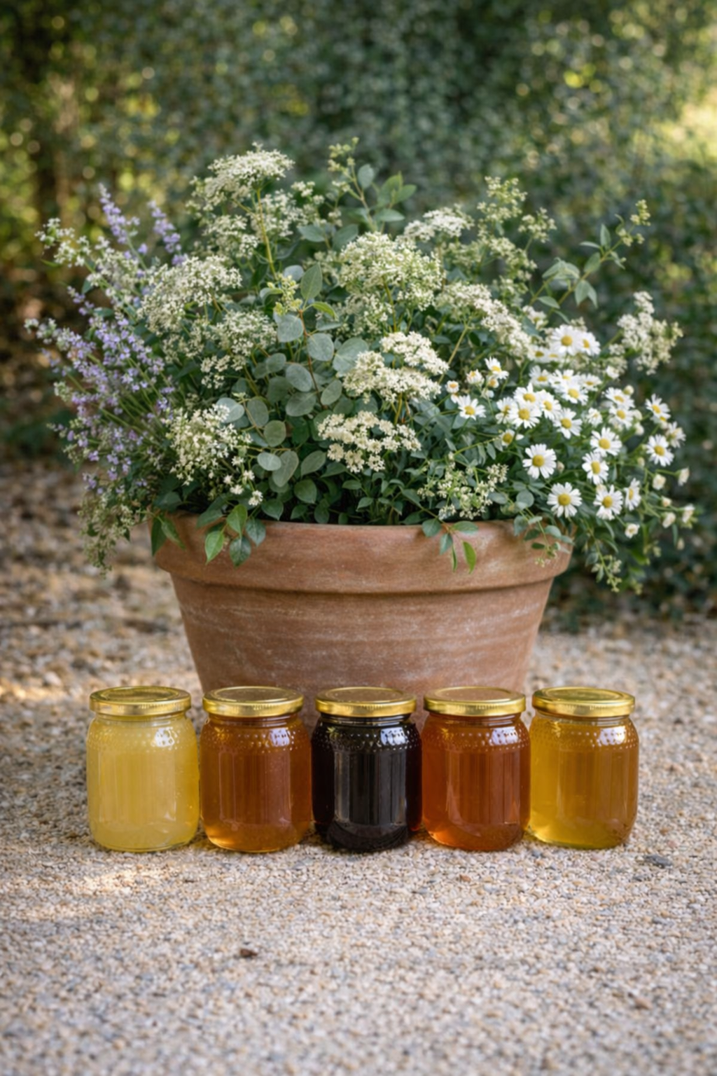 Decoración con tarros de miel 5