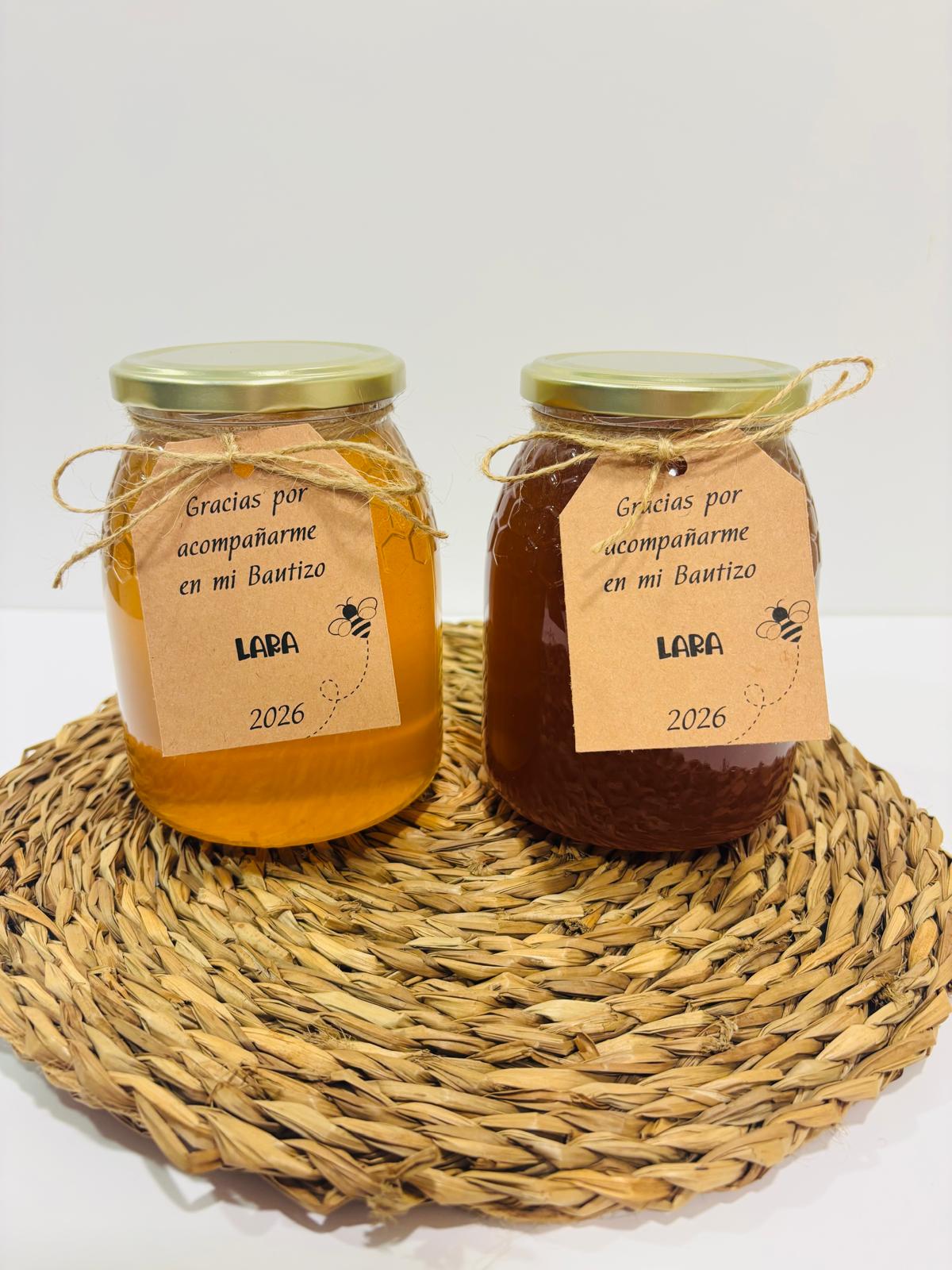 Decoración con tarros de miel 7