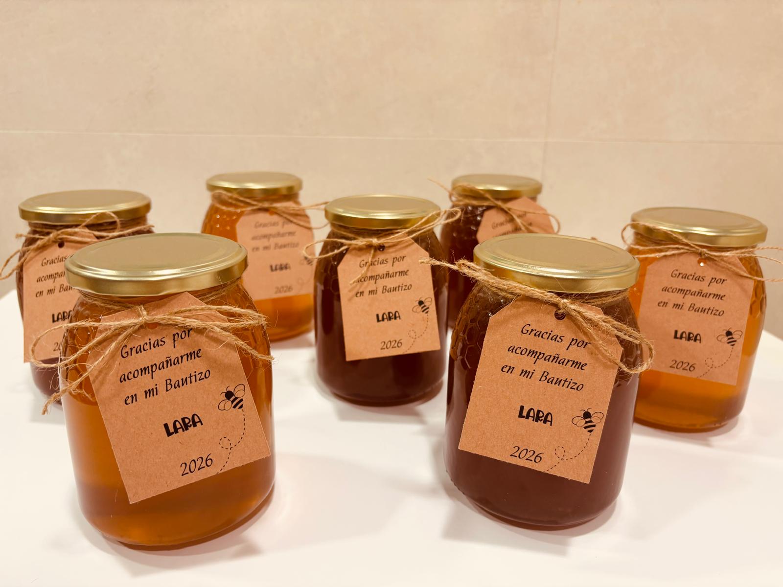 Decoración con tarros de miel 8