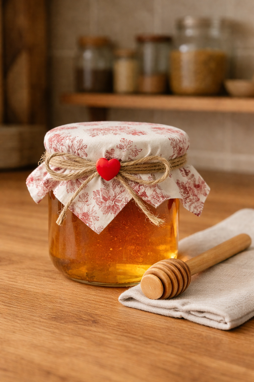 Decoración con tarros de miel 11