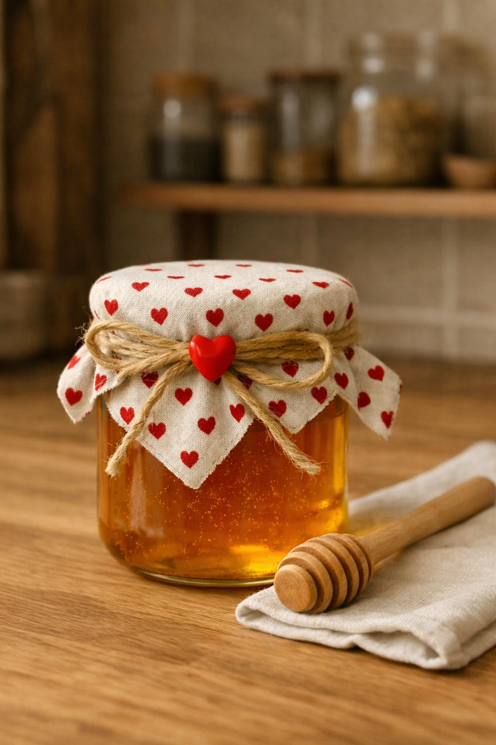 Decoración con tarros de miel 12