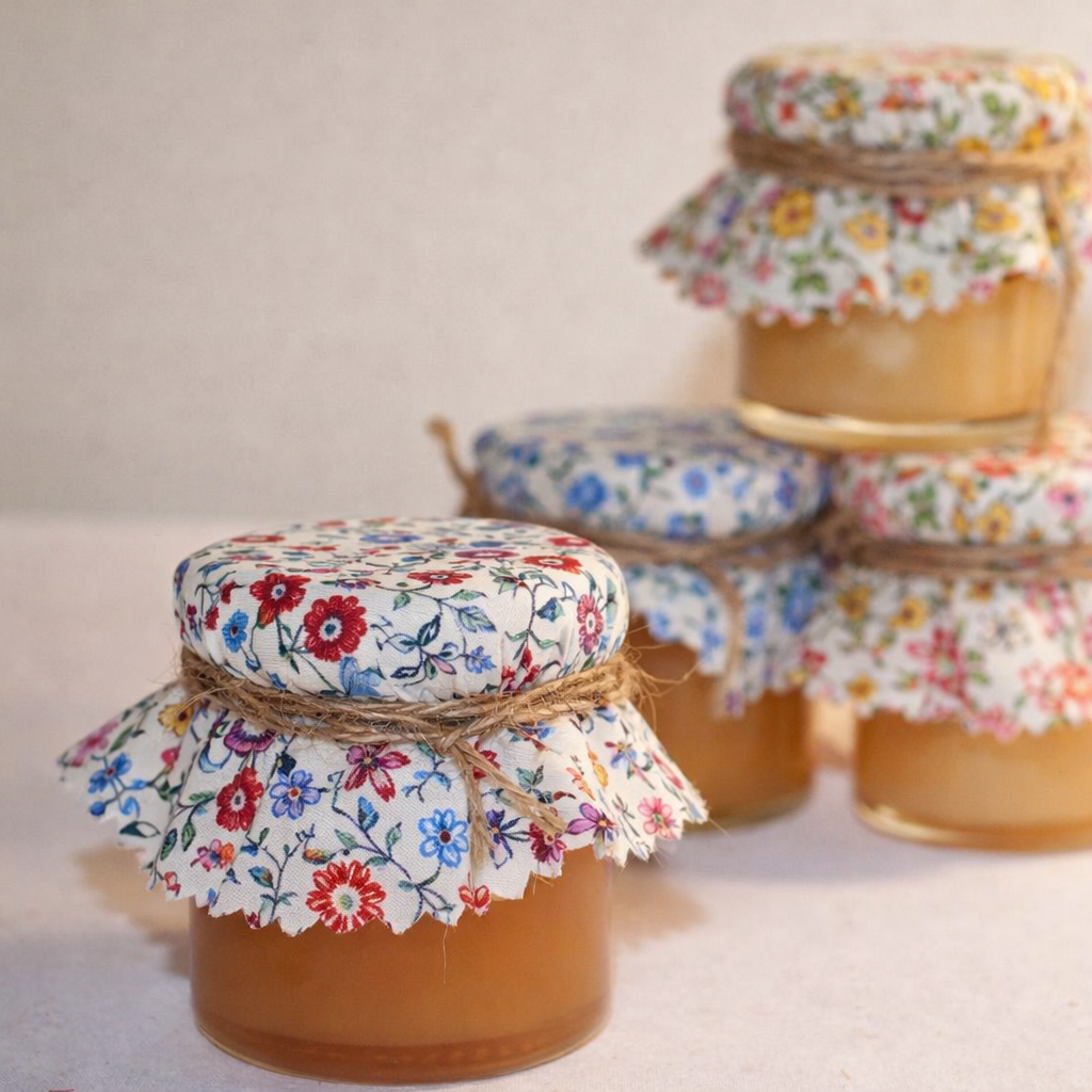 Decoración con tarros de miel 15