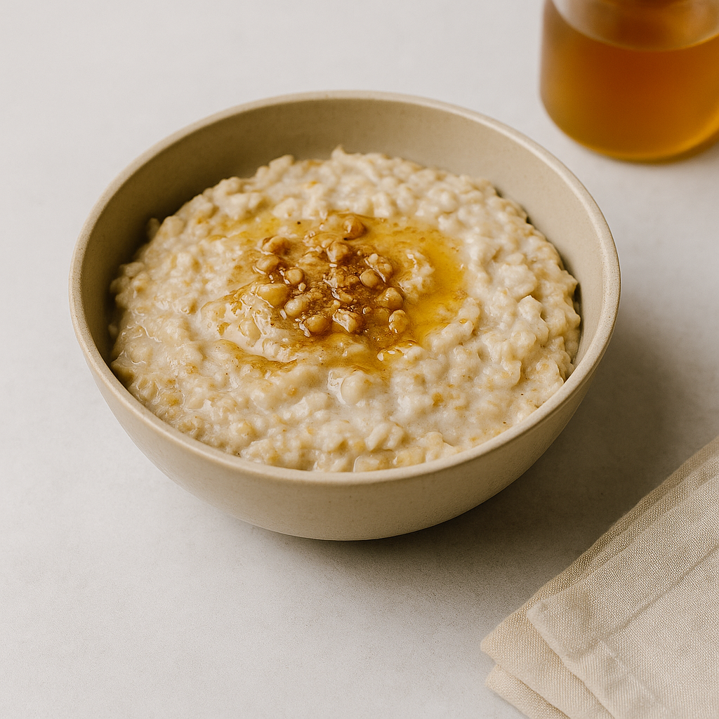 Avena caliente con miel de eucalipto