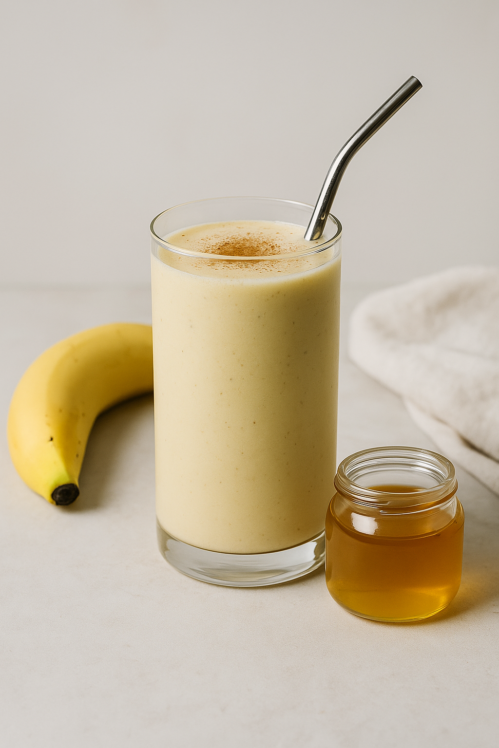 Batido energético con miel de girasol