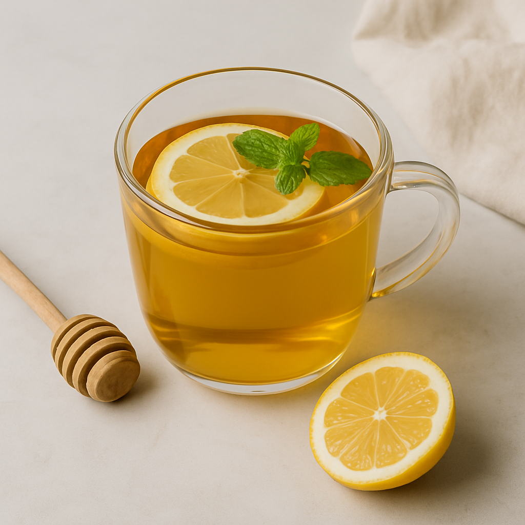 Infusión relajante con miel de limón