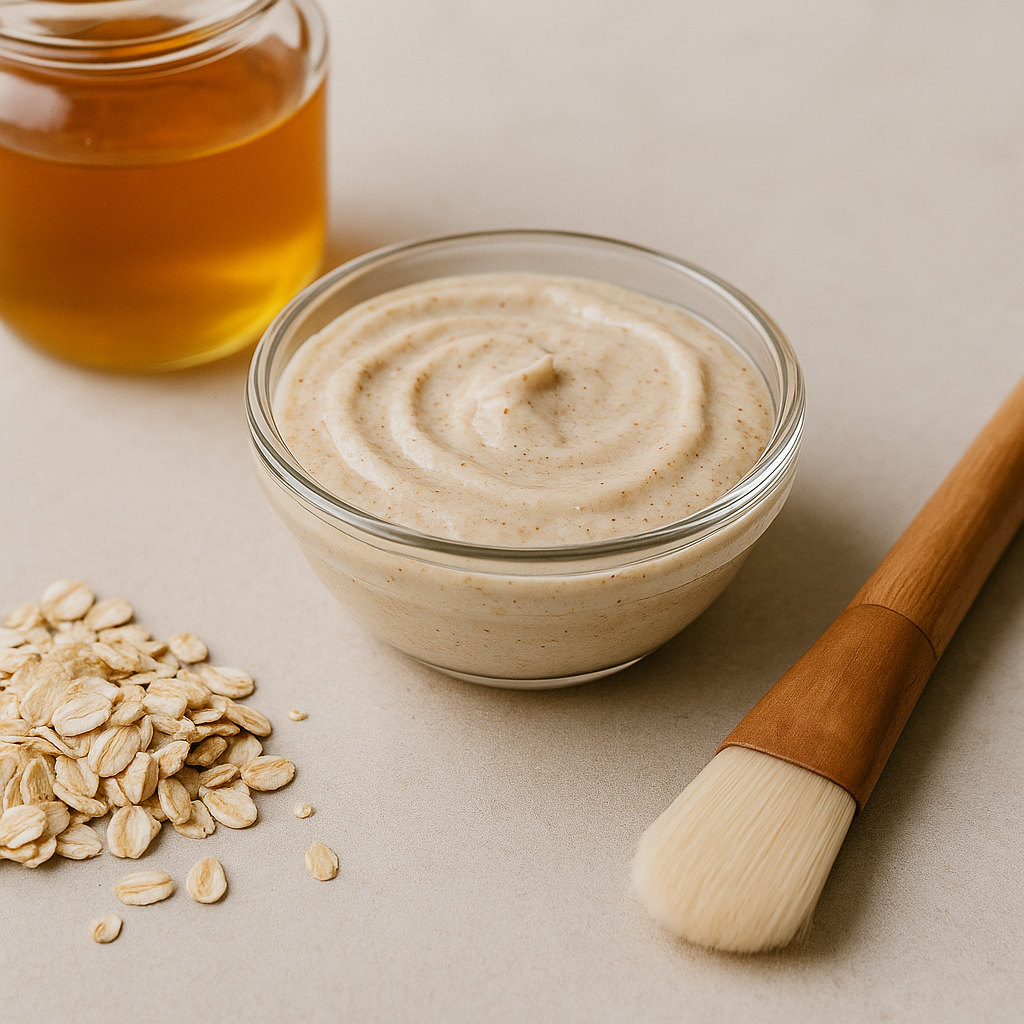 Mascarilla de miel y avena