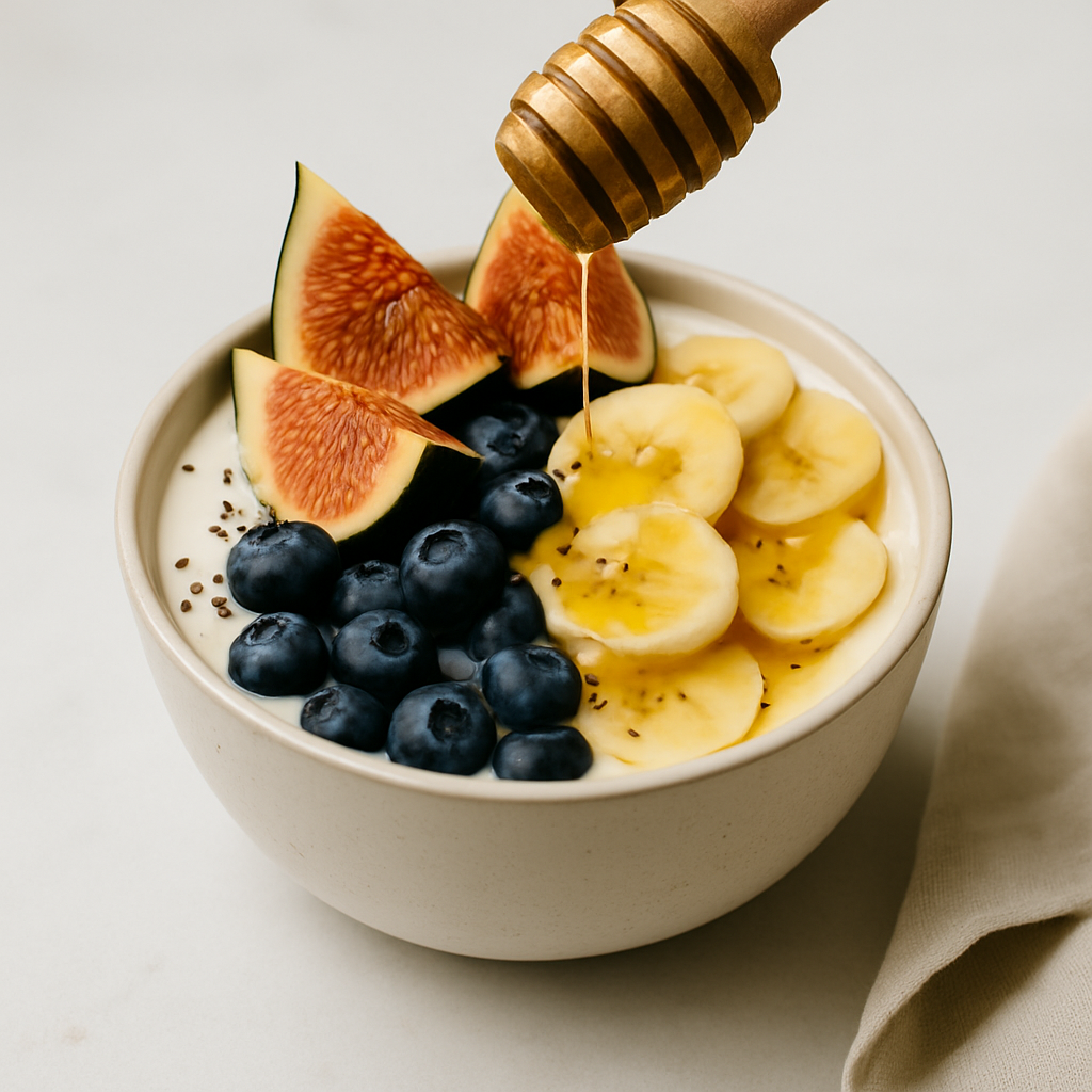 Yogur natural con miel de espliego